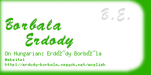 borbala erdody business card